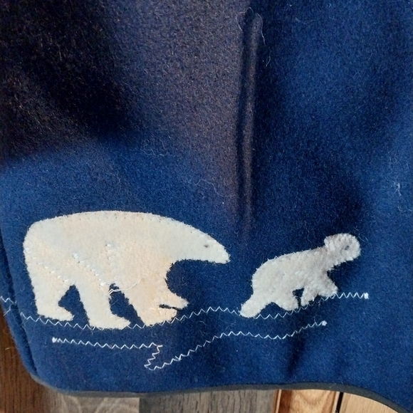 Vintage 1980's ladies wool winter coat with real fur - Picture 2 of 5